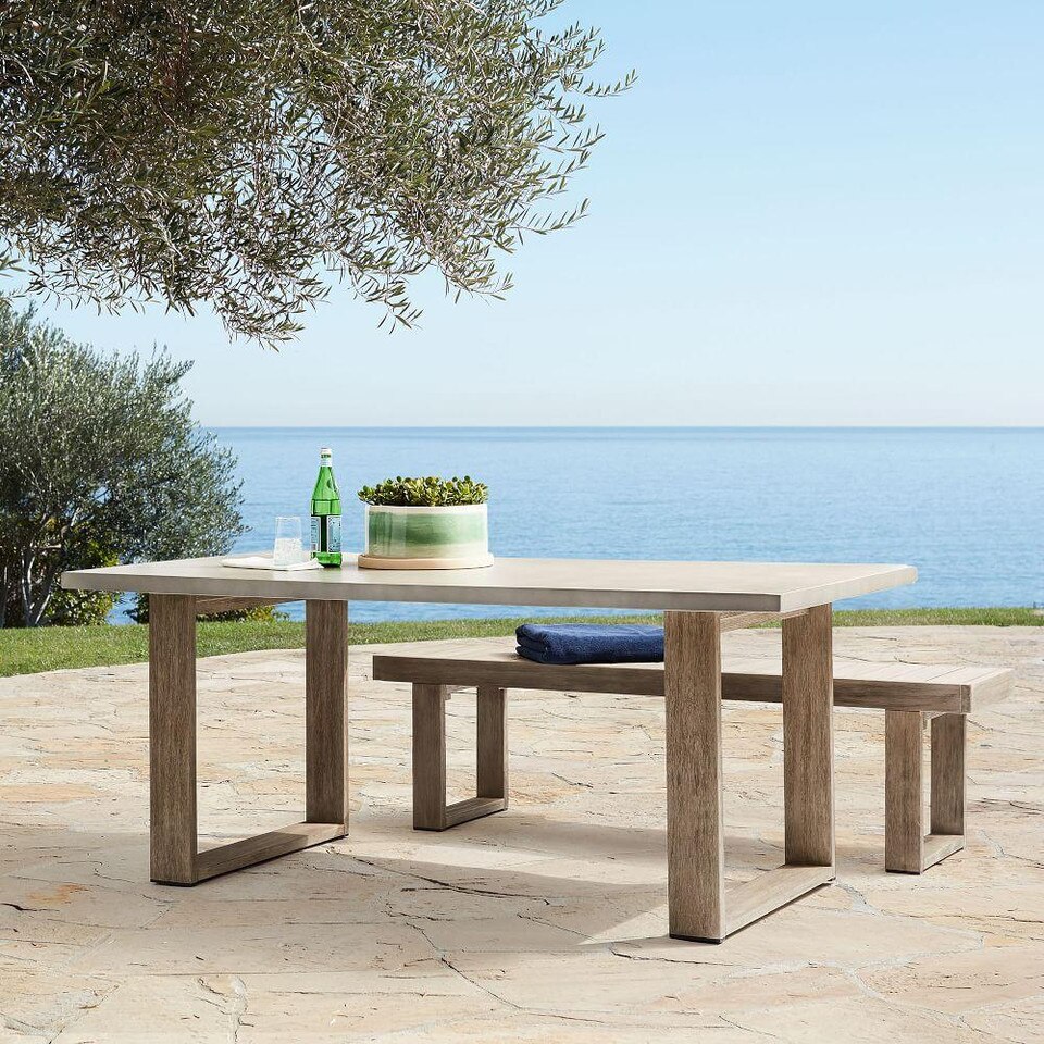 Concrete Garden Dining Table | west elm United Kingdom